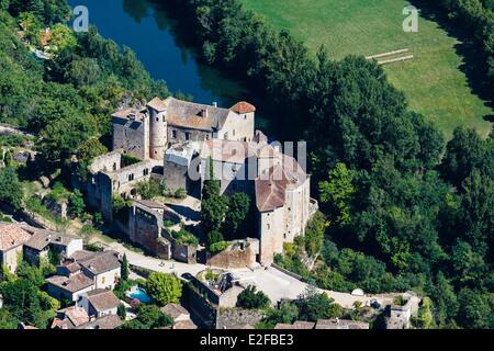 Frankreich-Tarn et Garonne Bruniquel gekennzeichnet Les Plus Beaux Dörfer de France (die schönsten Dörfer Frankreichs) die Burgen Stockfoto