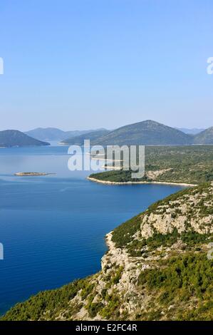 Kroatien, Dalmatien, dalmatinische Küste, in der Nähe von Dubrovnik Stockfoto