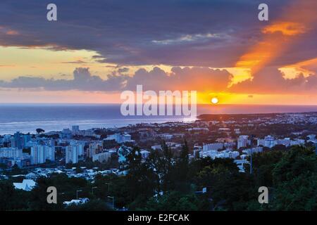 Frankreich-Reunion Insel (französische Übersee-Departement) Saint-Denis Stadtlandschaft horizontale Gesamtansicht der Stadt Saint Stockfoto