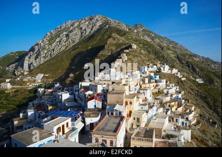 Griechenland, Dodekanes Insel Karpathos, Olympos Stockfoto