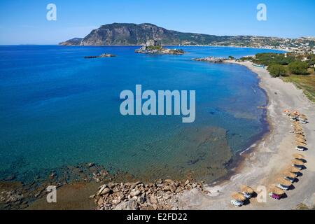 Griechenland, Dodekanes, Insel Kos, Kefalos Bucht, Strand Stockfoto