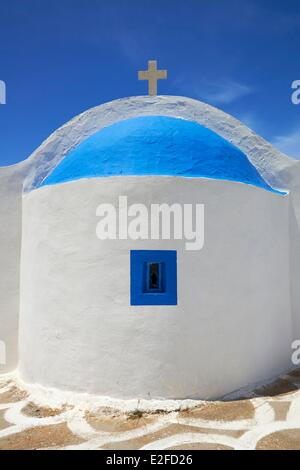 Griechenland, Dodekanes Insel Kos, Kefalos Bucht Agios Thelogos Kirche Stockfoto