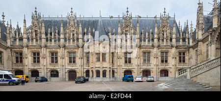 Frankreich, Seine Maritime, Rouen, Palais de Justice, Gerichtsgebäude und ehemalige Parlament der Normandie Stockfoto