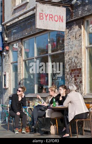 Vereinigtes Königreich, London, Upper Street, Islington, Byron Restaurant burger Stockfoto