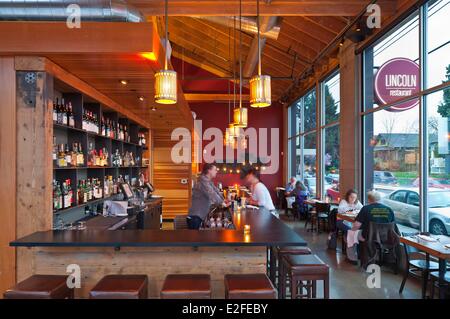 Vereinigte Staaten, Oregon, Portland, North Williams, Lincoln restaurant Stockfoto