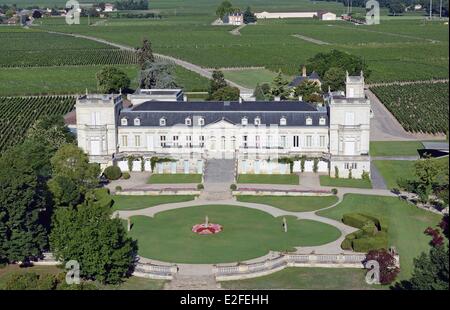 Frankreich Gironde Saint Julien Beychevelle die Weinberge und das Chateau Ducru Beaucaillou in der zweiten großen Medoc Region Stockfoto