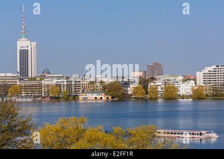 Deutschland, Hamburg, Außenalster (Außenalster), See im Herzen der Stadt Stockfoto