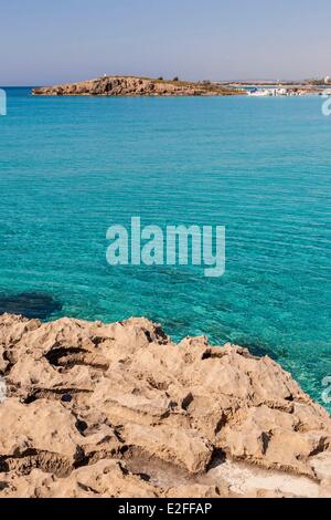 Zypern, Famagusta Bezirk, Ayia Napa, Nissi Beach Stockfoto