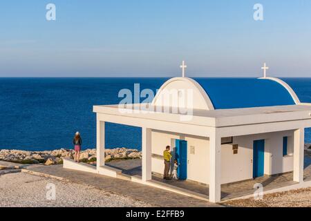 Zypern, Famagusta Bay, Cape Greko, National Forest Park, Kirche von Agioi Anargyroi Stockfoto