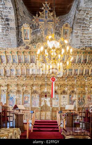 Zypern Larnaca orthodoxe Kirche des Heiligen Lazarus (Ayios Lazaros) entstanden im 9. Jahrhundert, das Grab von zu Haus Stockfoto