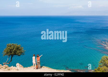 Zypern, Akamas-Halbinsel, wilde Küste im äußersten Westen der Insel Stockfoto