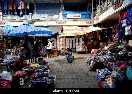 Indonesien, Bali, Ubud, Pasar Seni, der Kunsthandwerksmarkt Stockfoto