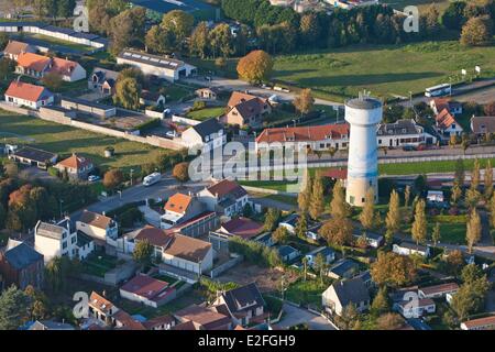 Frankreich, Somme, Baie de Somme, Le Crotoy (Luftbild) Stockfoto