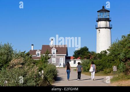 USA, Massachusetts, Cape Cod, Truro, Highland Leuchtturm Stockfoto