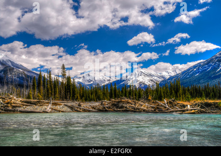 Malerische Ansichten der Kootenay National Park-Britisch-Kolumbien Stockfoto