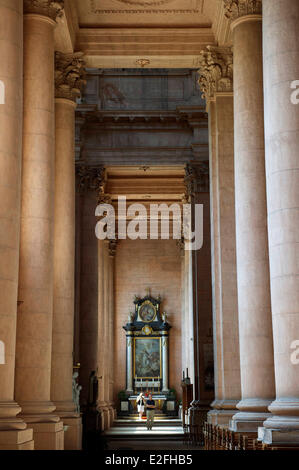 Frankreich, Haut Rhin, Guebwiller, Notre Dame-Kirche Stockfoto