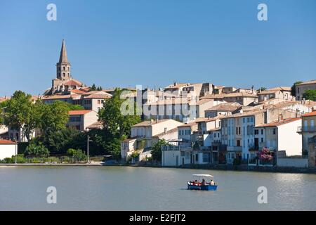 Frankreich, Aude, Castelnaudary, Canal du Midi-UNESCO-Weltkulturerbe der UNESCO, Great Basin Stockfoto