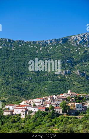 Frankreich, Aude, Duilhac-Sous Peyrepertuse Stockfoto