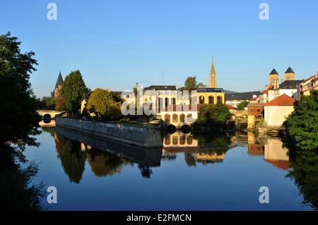 Frankreich Mosel Metz die Abtei von St Vincent de Metz den Ufern der Mosel Stockfoto