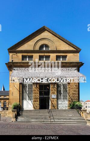 Frankreich Mosel Metz bedeckt Markt Stockfoto