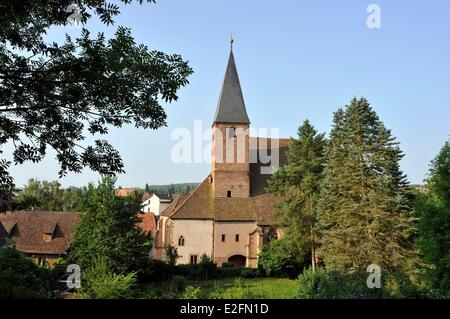 Frankreich-Bas-Rhin-Wissembourg-Saint-Jean Kirche Stockfoto