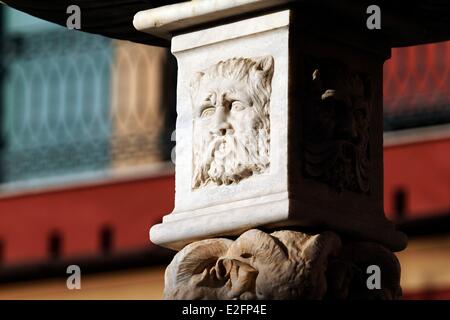 Italien Ligurien Sestri Levante alte Stadt-Brunnen-detail Stockfoto