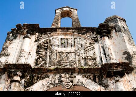 Malaysia Melaka Staat Melaka (Malacca) Altstadt Weltkulturerbe von UNESCO Porta de Santiago (Pintu Gerbang Stockfoto