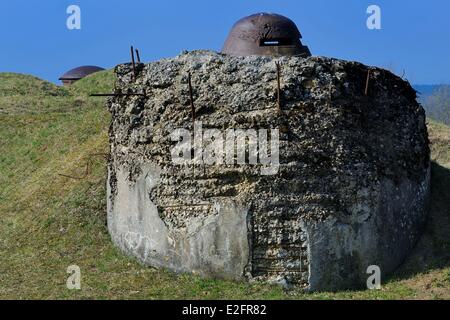 Frankreich Maas Douaumont Douaumont Fort Herzstück der Verteidigung um Verdun, die 1916 von den deutschen übernommen wurde und dann Stockfoto
