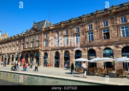 Frankreich-Bas-Rhin Straßburg Altstadt von der UNESCO als Weltkulturerbe platzieren Kleber l'Aubette Stockfoto