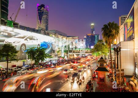 Thailand Bangkok Ratchaprasong Bezirk Ratchadamri Road Stockfoto