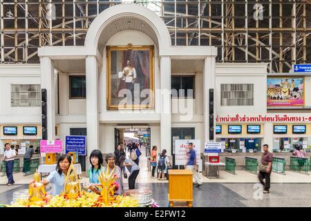 Thailand Bangkok Pathum Wan Bezirk Hua Lamphong Station entwickelt vom italienischen Architekten Mario Tamagno und ab 1916 altar Stockfoto