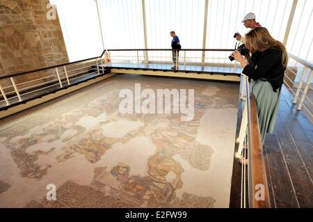 Zypern Paphos Bezirk Paphos archäologische Stätte von Paphos Mosaiken der Villa Aion als Weltkulturerbe der UNESCO gelistet Stockfoto