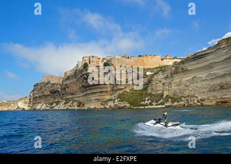 Corse du Sud Frankreich Bonifacio Jet Stockfoto