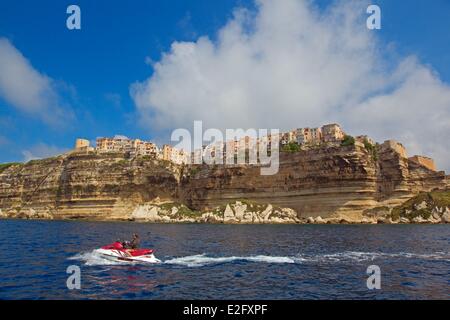 Corse du Sud Frankreich Bonifacio Jet Stockfoto