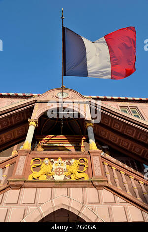 Frankreich Haut Rhin Mulhouse Place De La Réunion alte Rathaus erbaut im Jahre 1552 das historische Museum Stockfoto