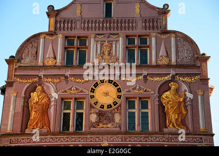 Frankreich Haut Rhin Mulhouse Place De La Réunion alte Rathaus erbaut im Jahre 1552 das historische Museum Stockfoto