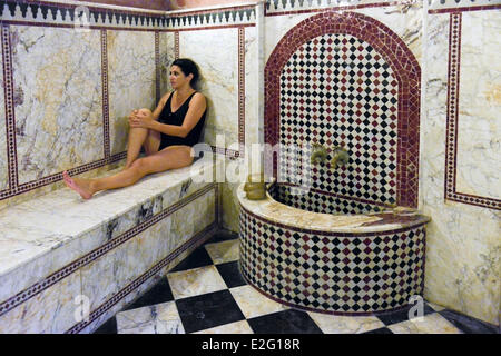 Marokko Casablanca Hotel The Doge die Frau in einem orientalischen Hamam Stockfoto