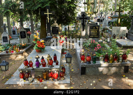 Polen Podlaskie Grabarka Polen Heiligenberg (Sanktuarium Gora Grabarka) Friedhof Stockfoto