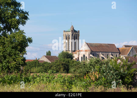 Frankreich Seine et Marne Champeaux 12. und 14. Jahrhundert St. Martin Champeaux Stiftskirche im frühgotischen Stil erbaut Stockfoto