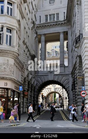 Großbritannien London Mayfair Luft Straße am Piccadilly Stockfoto