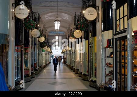 Großbritannien London Mayfair Piccadilly Arcade am Piccadilly Stockfoto