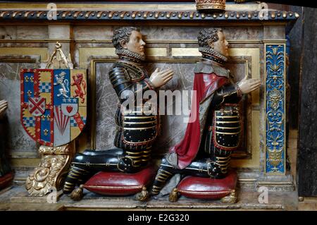 Großbritannien London Westminster Westminster Abtei Heinrich VII Lady Chapel Grab von Margaret Countess of Lennox Stockfoto