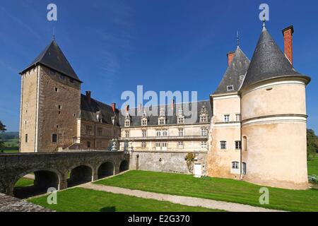 Frankreich-Meurthe et Moselle prachtige Devant Nancy Fléville Burg Stockfoto