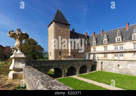 Frankreich-Meurthe et Moselle prachtige Devant Nancy Fléville Burg Stockfoto