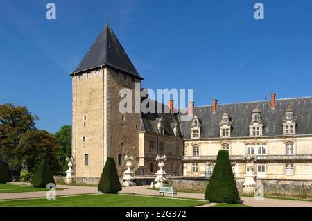 Frankreich-Meurthe et Moselle prachtige Devant Nancy Fléville Burg Stockfoto