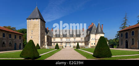 Frankreich-Meurthe et Moselle prachtige Devant Nancy Fléville Burg Stockfoto