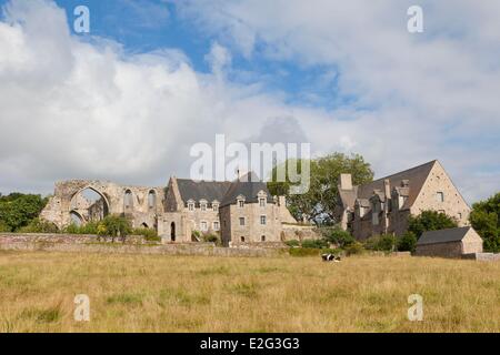 Frankreich Cotes d ' Armor zu stoppen auf dem Weg von St. James Paimpol Beauport Abtei 12. Jahrhundert Stockfoto