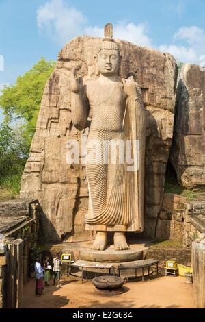 Sri Lanka nördlich-zentralen Provinz Anuradhapura Bezirk Aukana Aukana Buddha statue Stockfoto