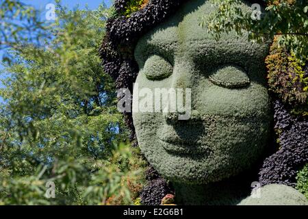 Provinz Kanada Quebec Montreal Botanischer Garten der Mosaicultures Mutter Erde Stockfoto