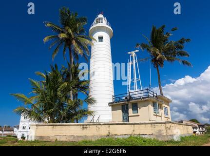 Sri Lanka Südprovinz Galle Distrikt Galle Leuchtturm in der Festung Stockfoto